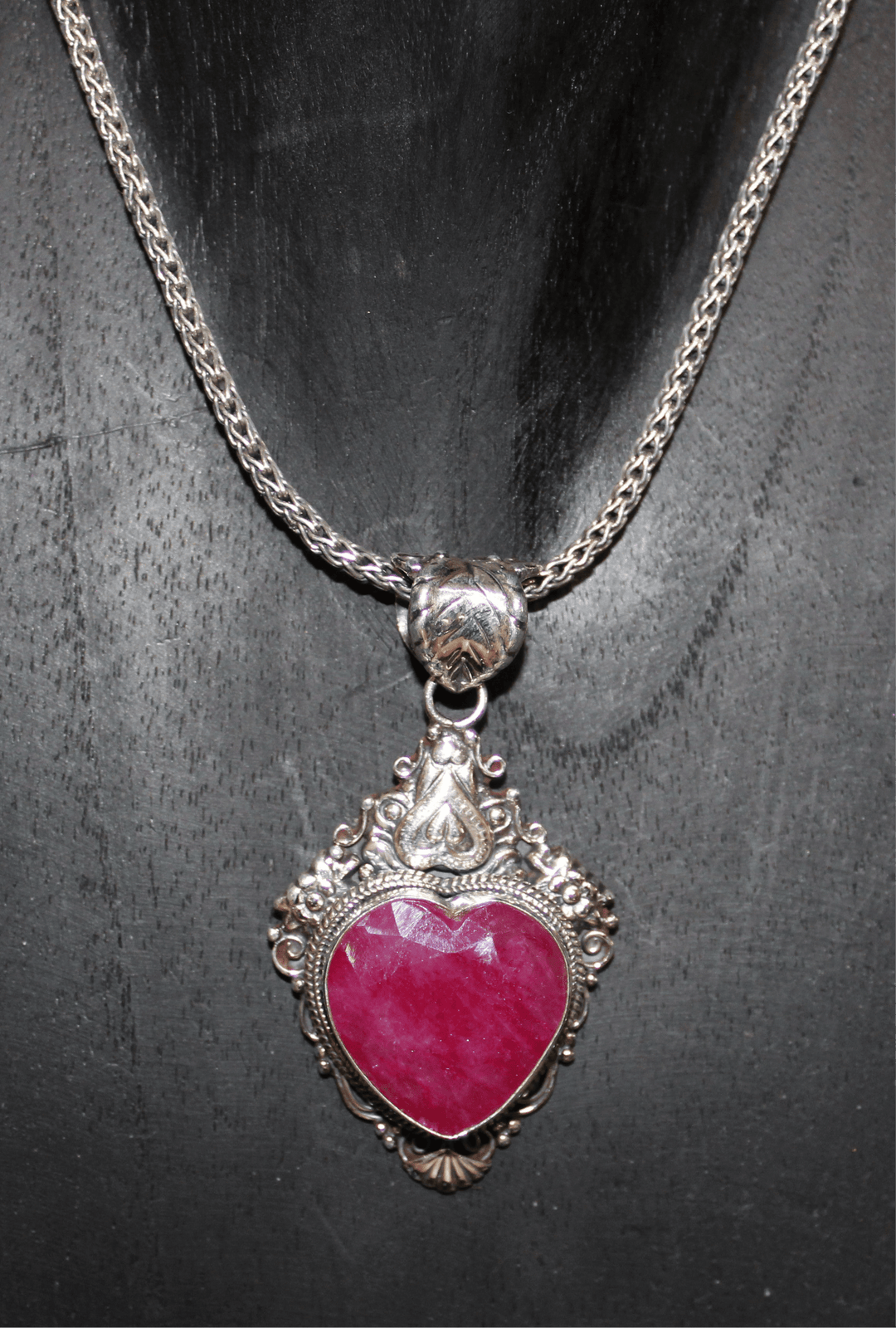 Ruby Heart Pendant