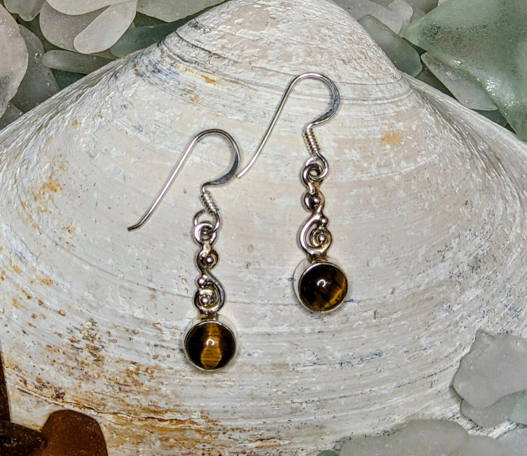Tiger's Eye Drop Earrings
