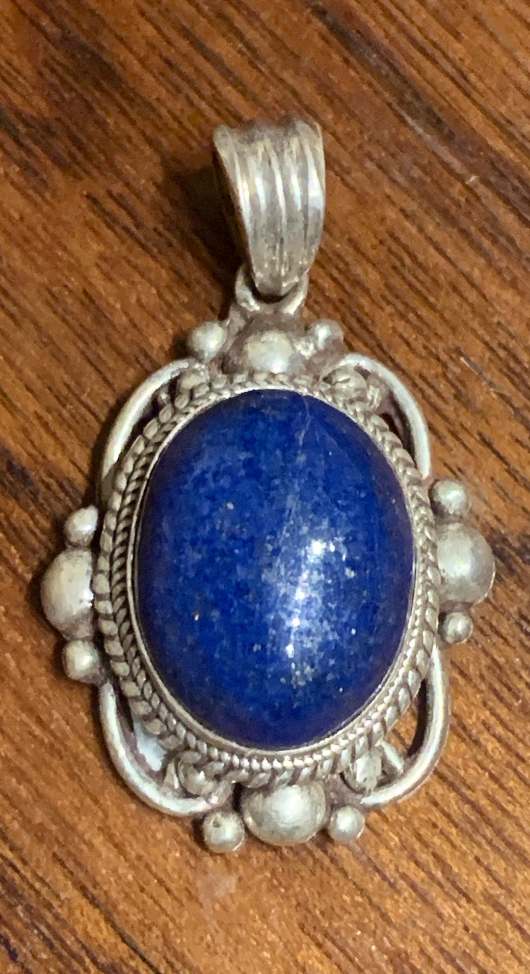 Oval Lapis Pendant