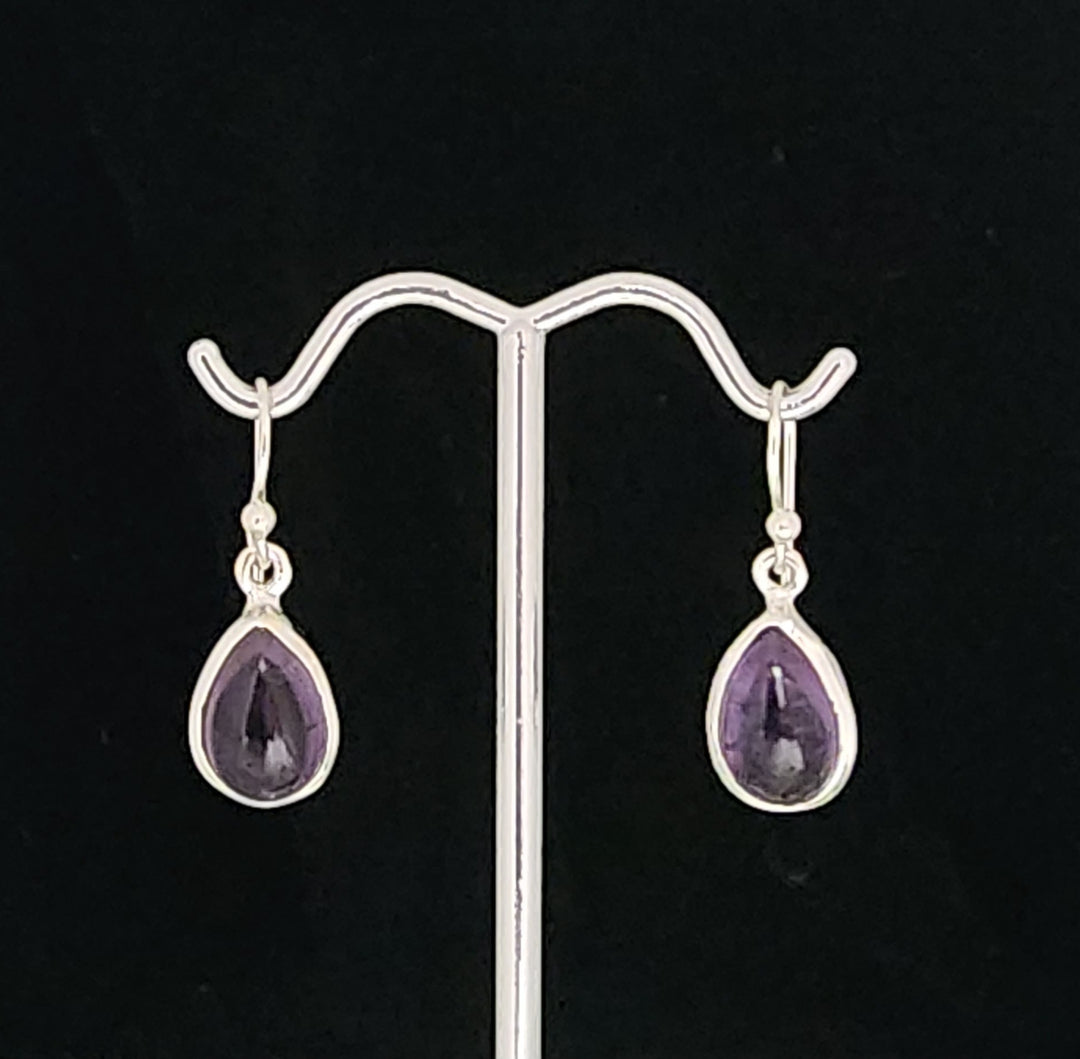 Vibrant Amethyst Drop Earrings
