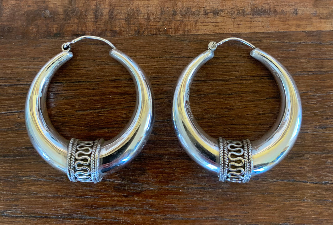 Tribal Hoop Earrings