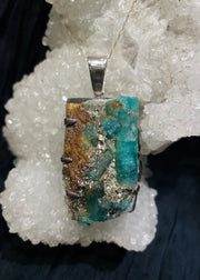 Nature’s Heart Emerald & Pyrite Pendant