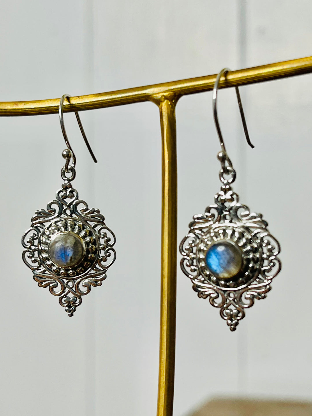 Labradorite Luster Earrings