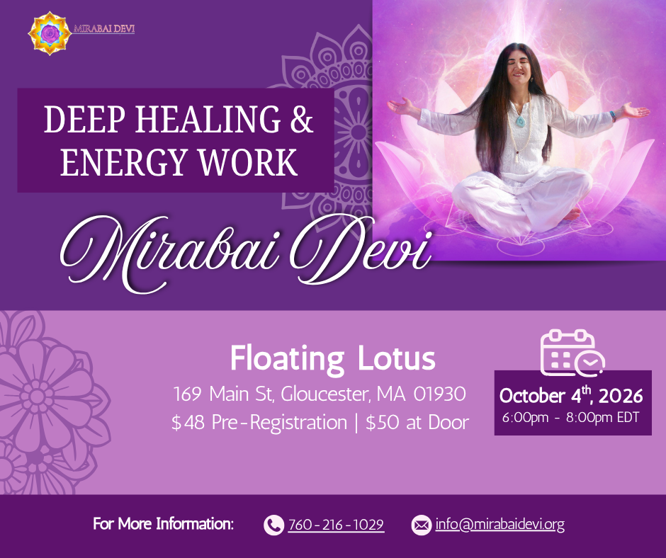 Deep Healing and Energy Work Circle with Mirabai Devi Sun Oct 4th