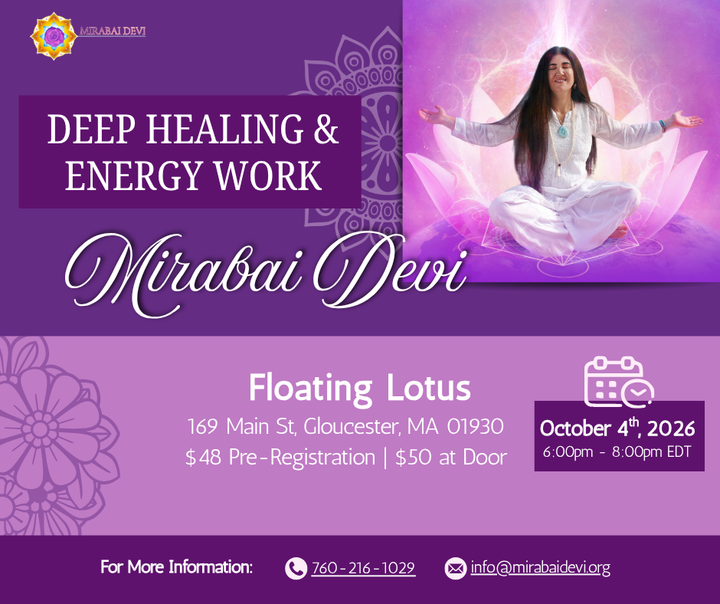 Deep Healing and Energy Work Circle with Mirabai Devi Sun Oct 4th