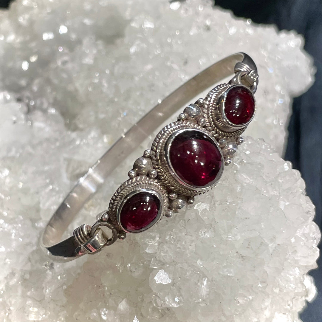 Triple Garnet Bracelet