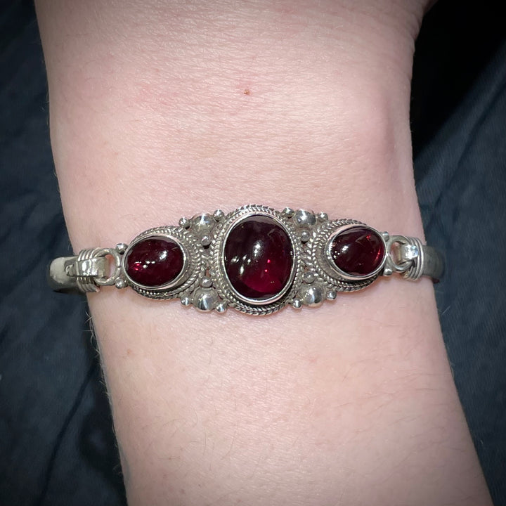 Triple Garnet Bracelet
