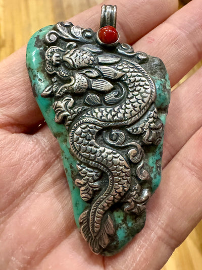 Turquoise Dragon Pendant