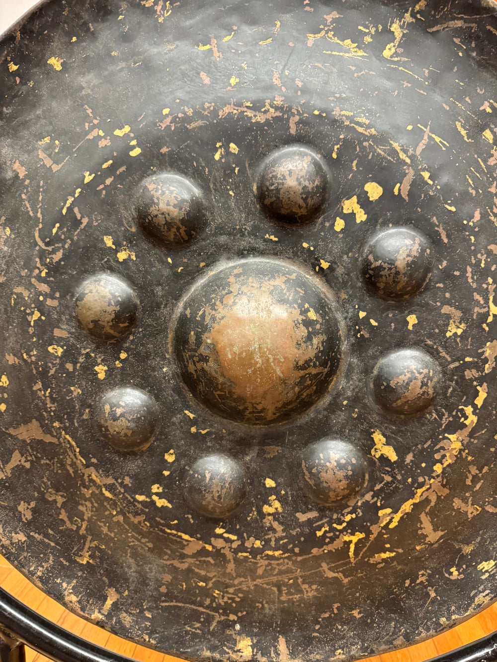 Antique Burmese Gong - Floating Lotus