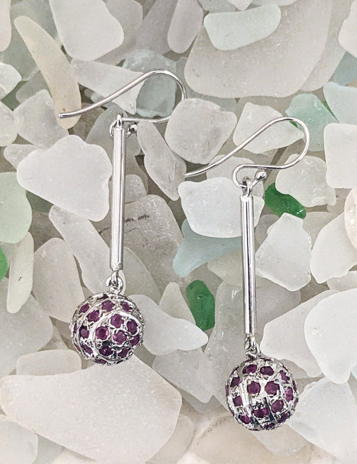 Beautiful Bulb Drop Earrings - Floating Lotus