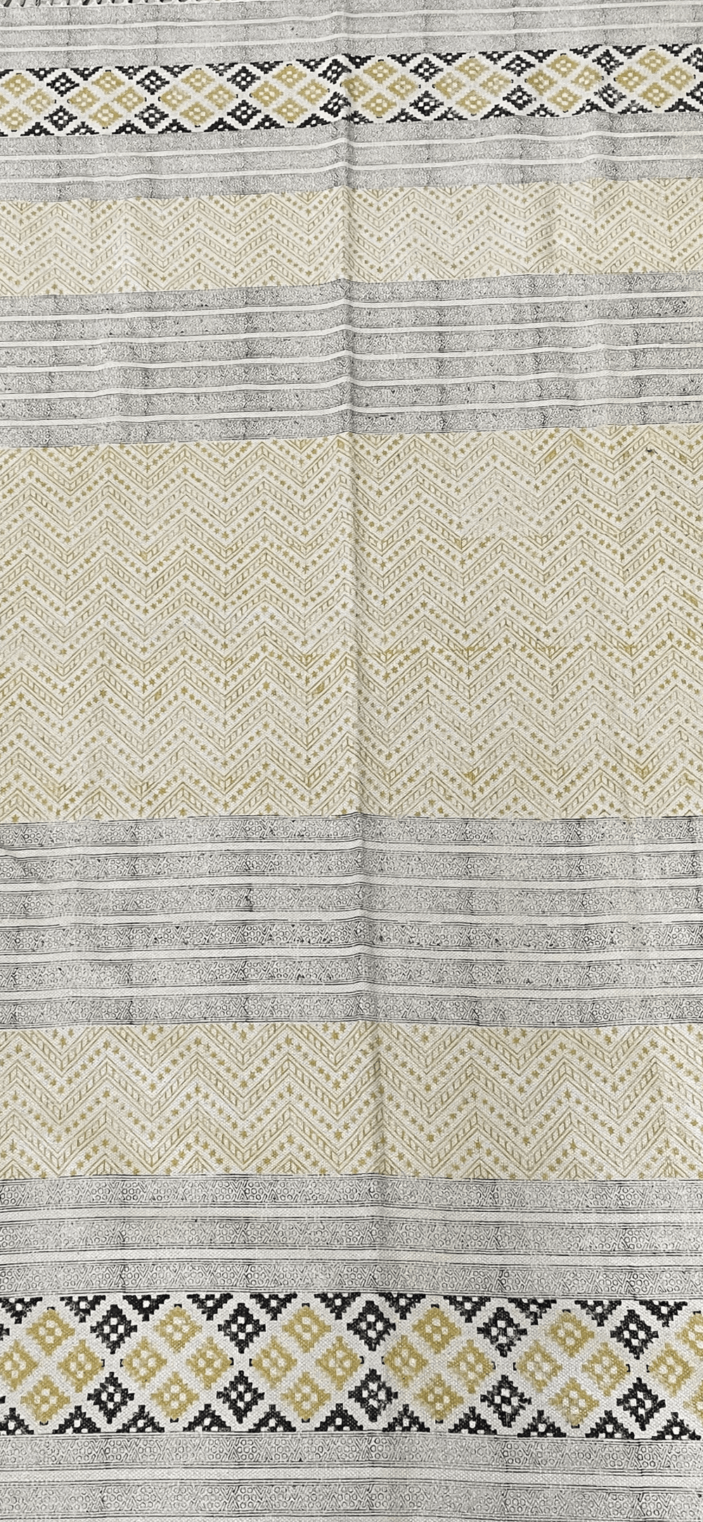 Block Print Rug - Floating Lotus