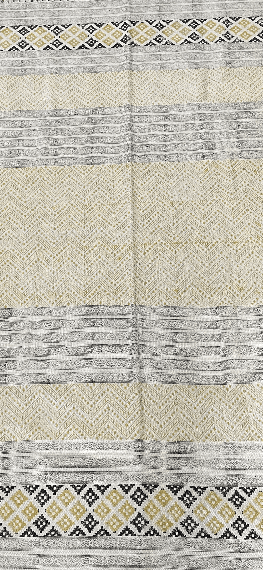 Block Print Rug - Floating Lotus