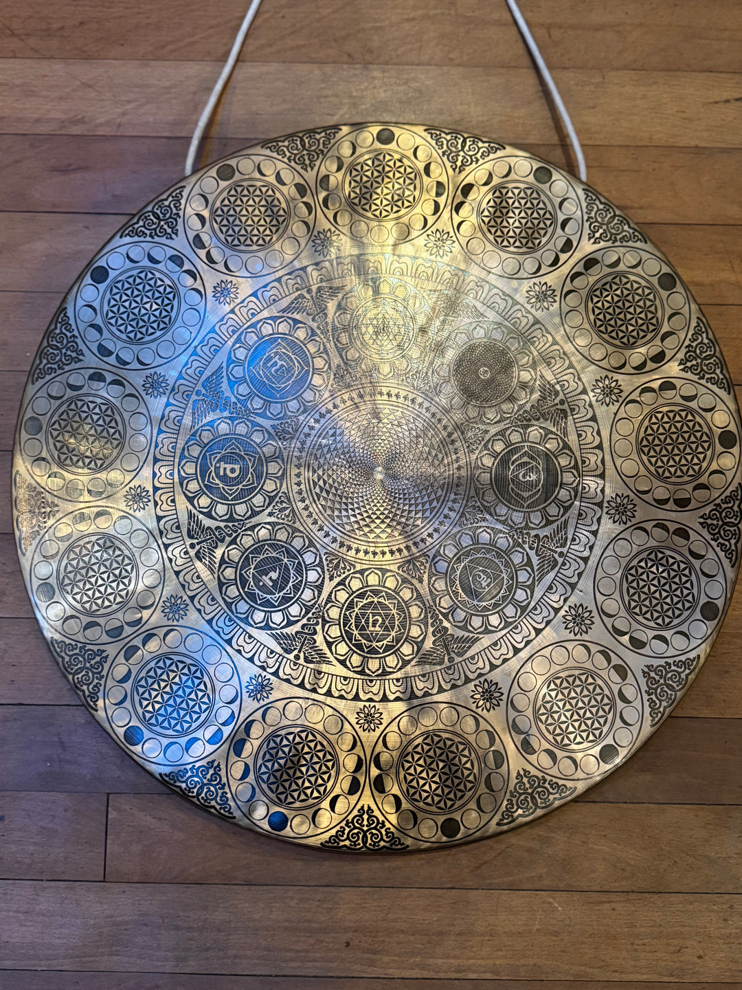 Flower of Life Compassion Mantra Gong - Floating Lotus