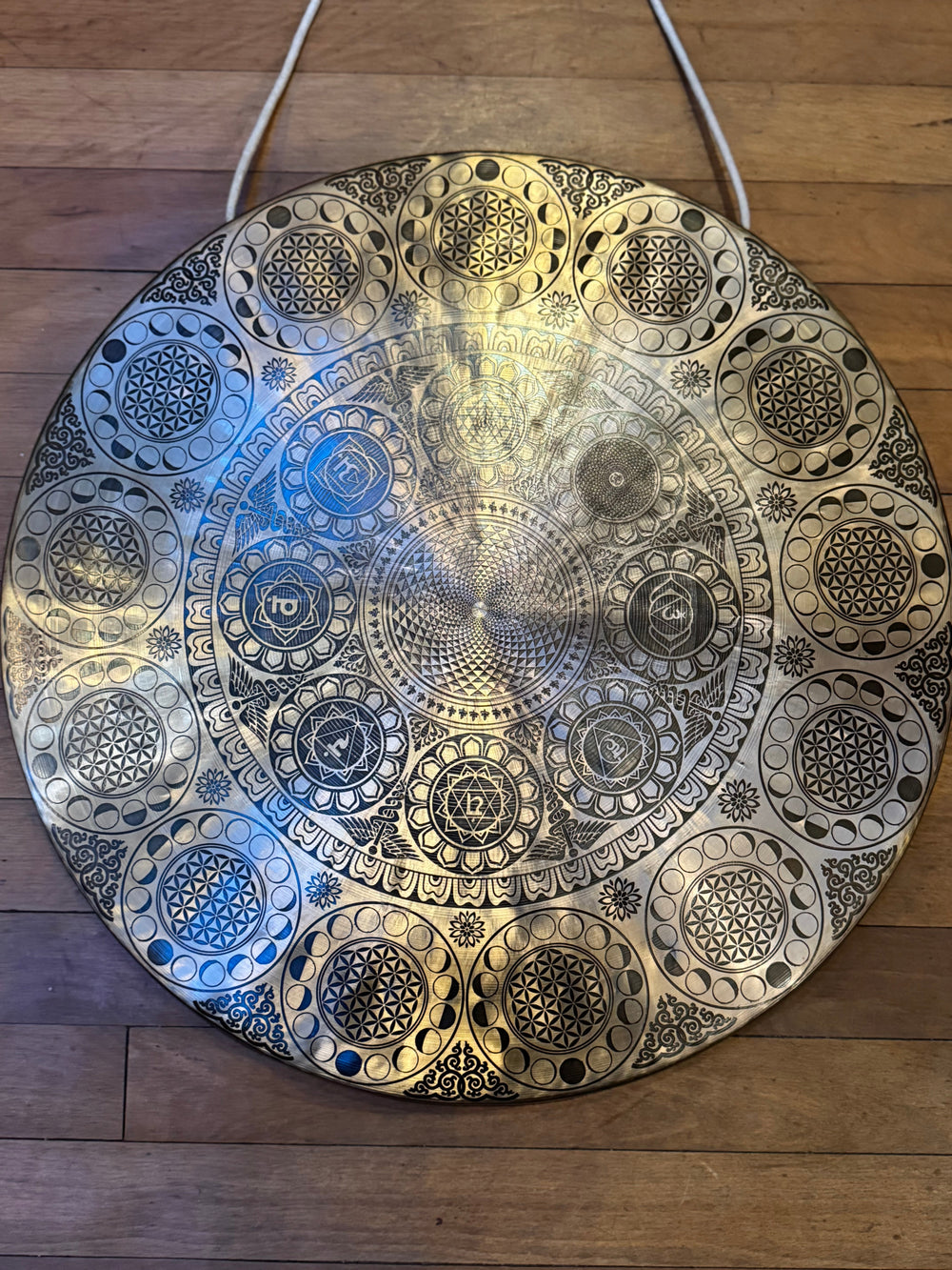 Flower of Life Compassion Mantra Gong - Floating Lotus