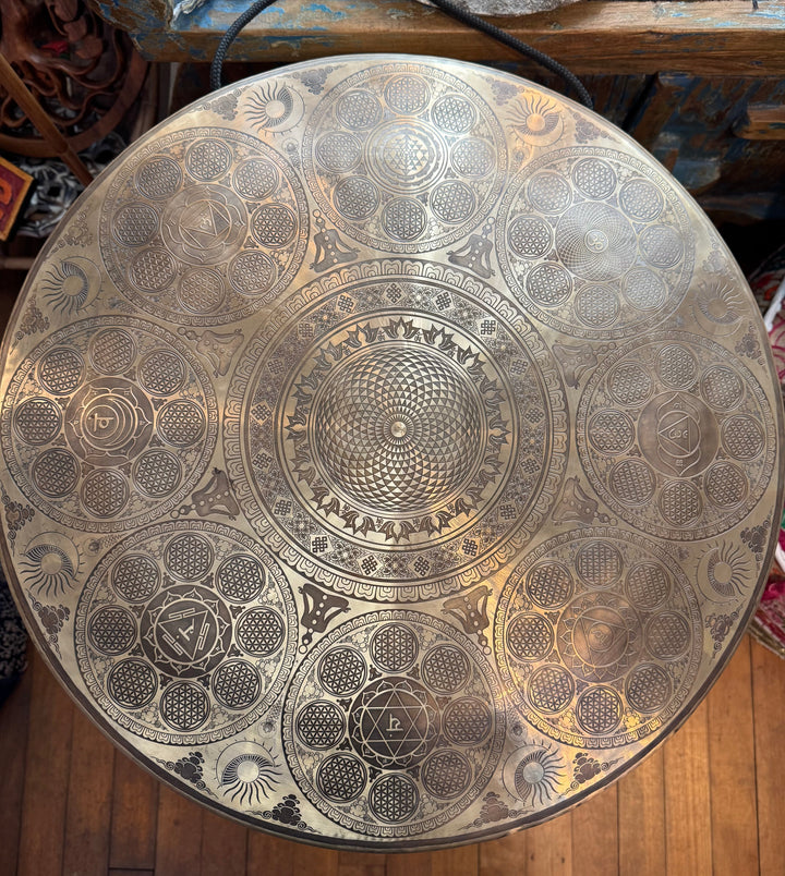 Flower of Life Sacred Gong - Floating Lotus