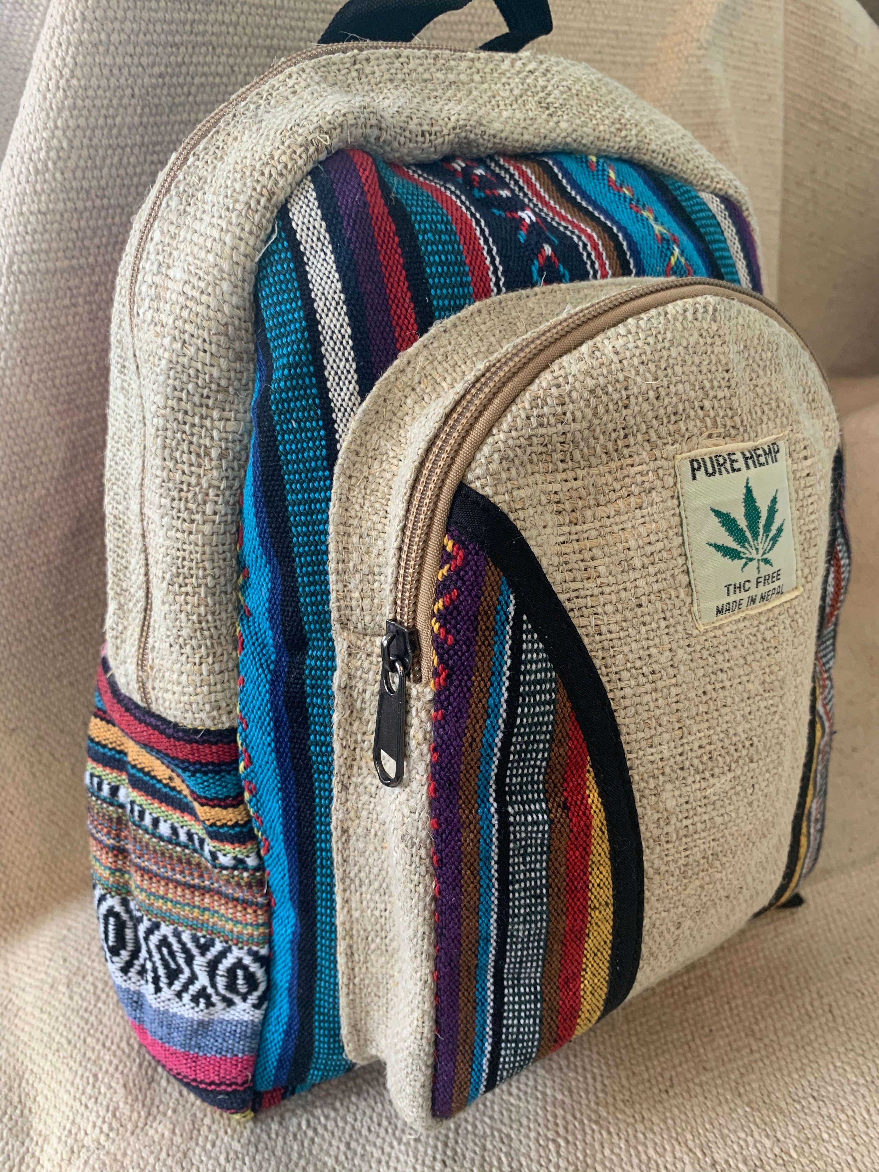 Pure hemp backpack sale