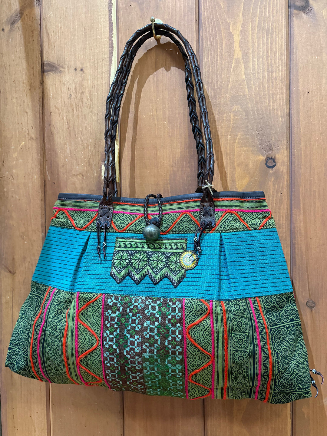 Hmong Textile Handbag - Floating Lotus