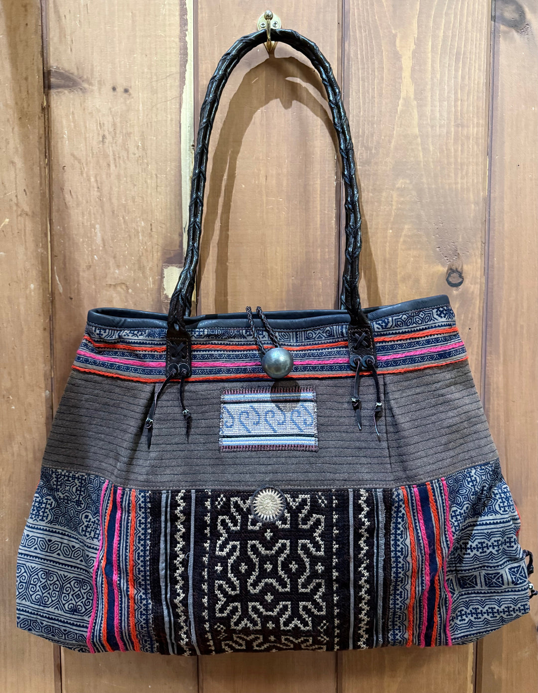 Hmong Textile Handbag - Floating Lotus