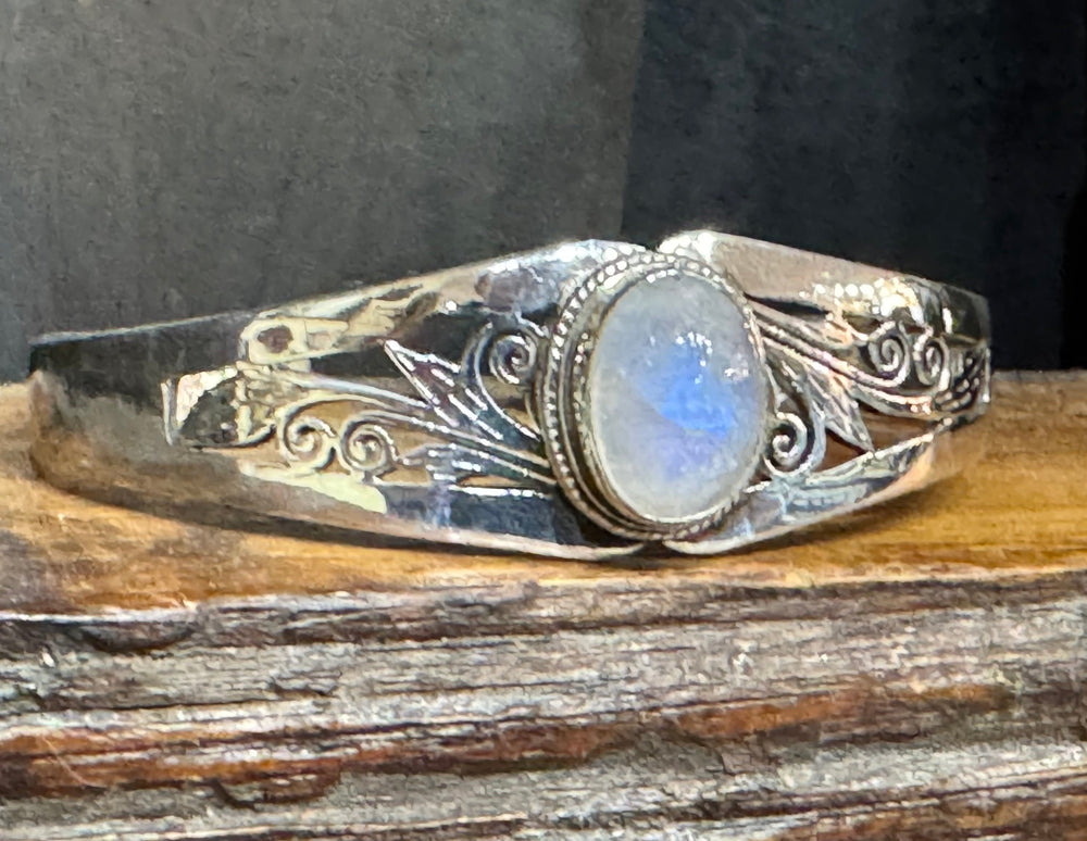 Moonstone Bracelet - Floating Lotus