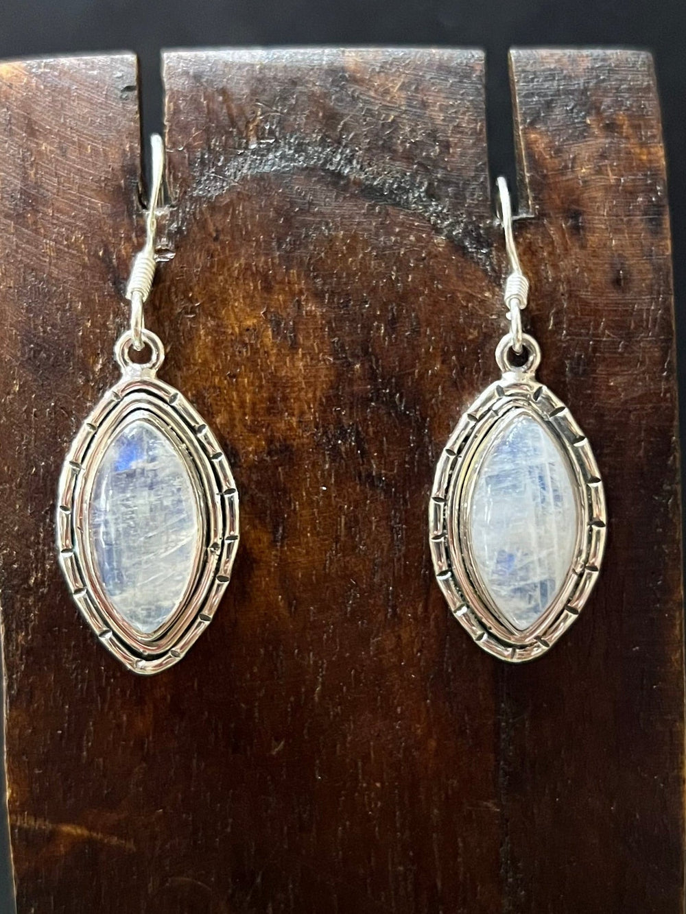 Moonstone Earrings - Floating Lotus