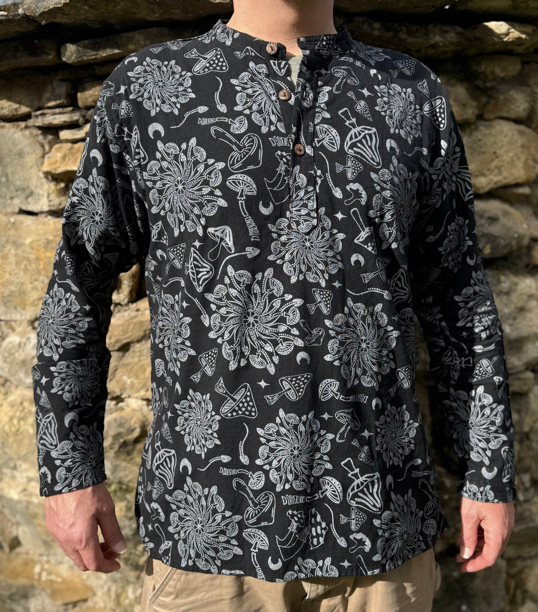 Mushroom Mandala Shirt - Floating Lotus