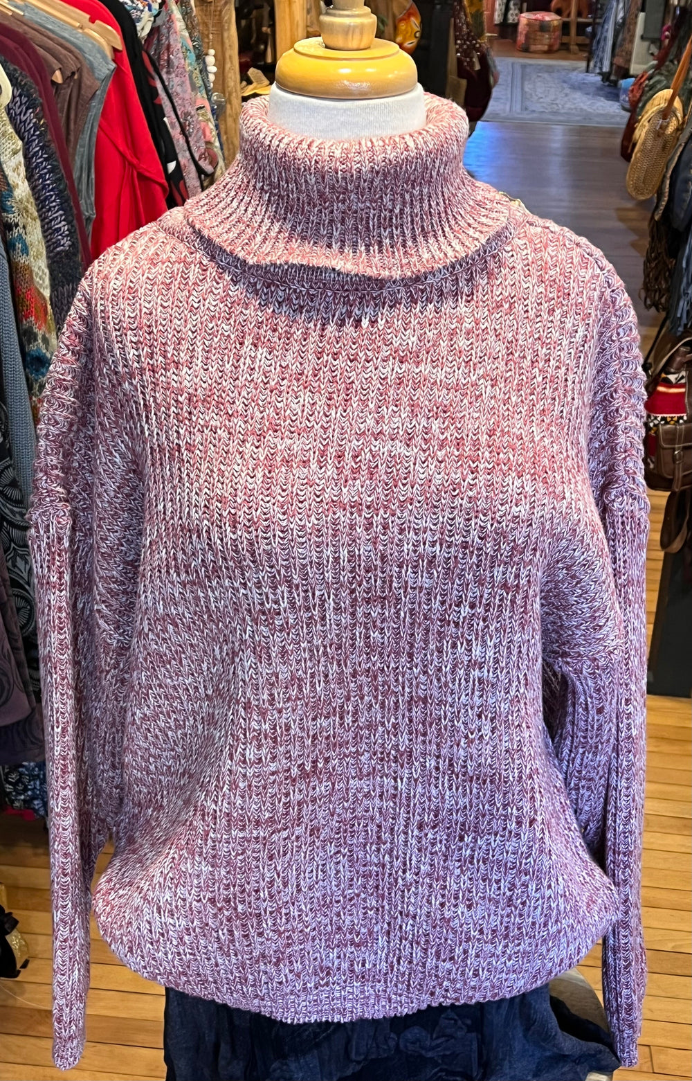 Organic Cotton Knitted Sweater ANKF21 - Floating Lotus