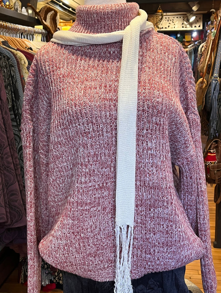Organic Cotton Knitted Sweater ANKF21 - Floating Lotus