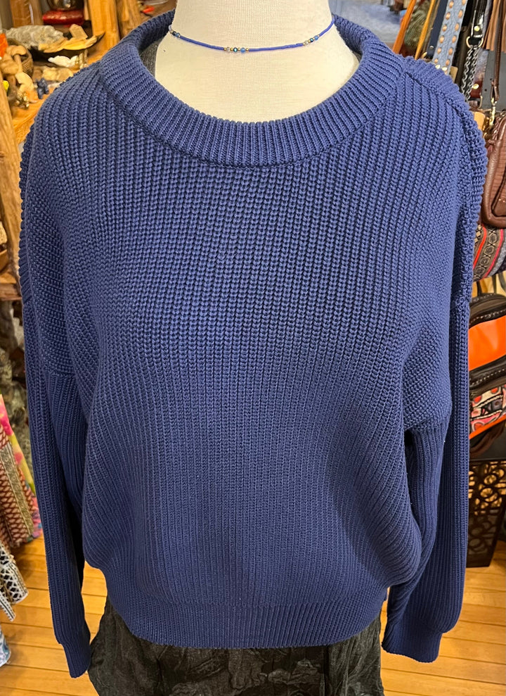 Organic Cotton Knitted Sweater ANKF5 - Floating Lotus