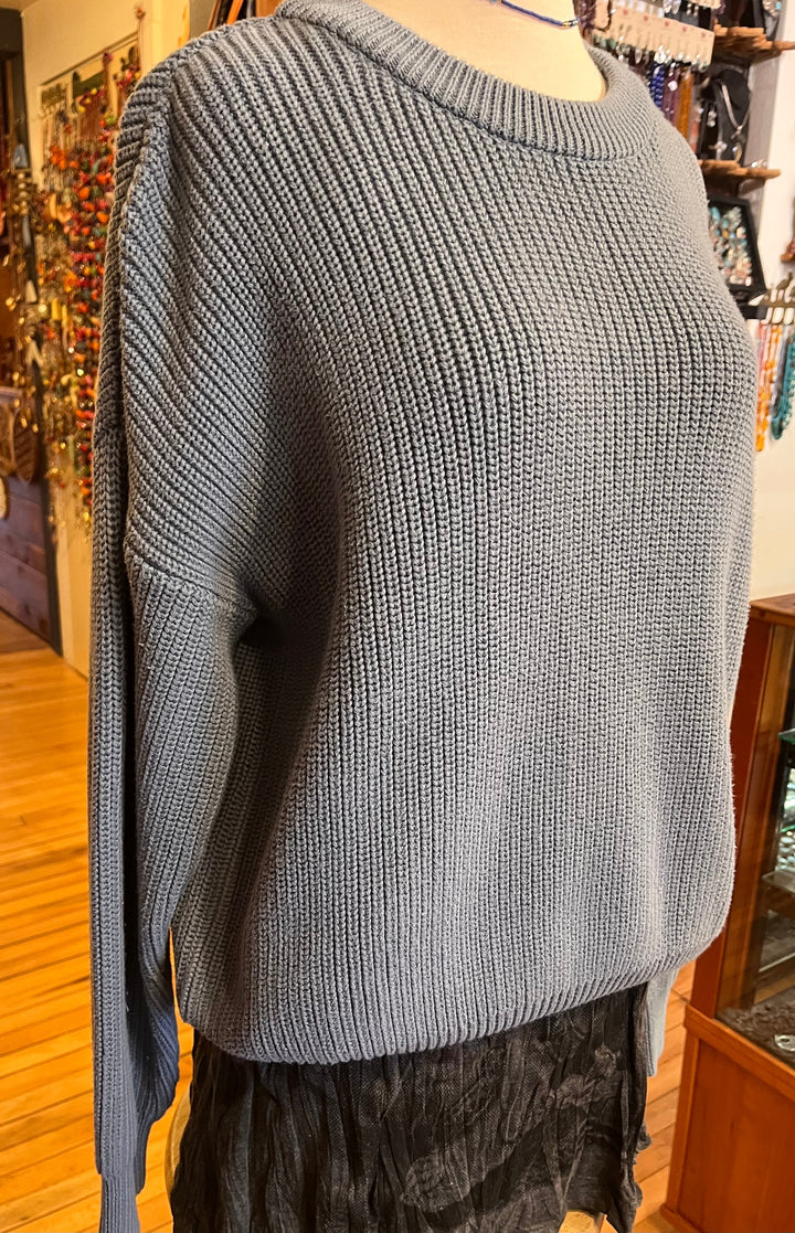 Organic Cotton Knitted Sweater ANKF5 - Floating Lotus