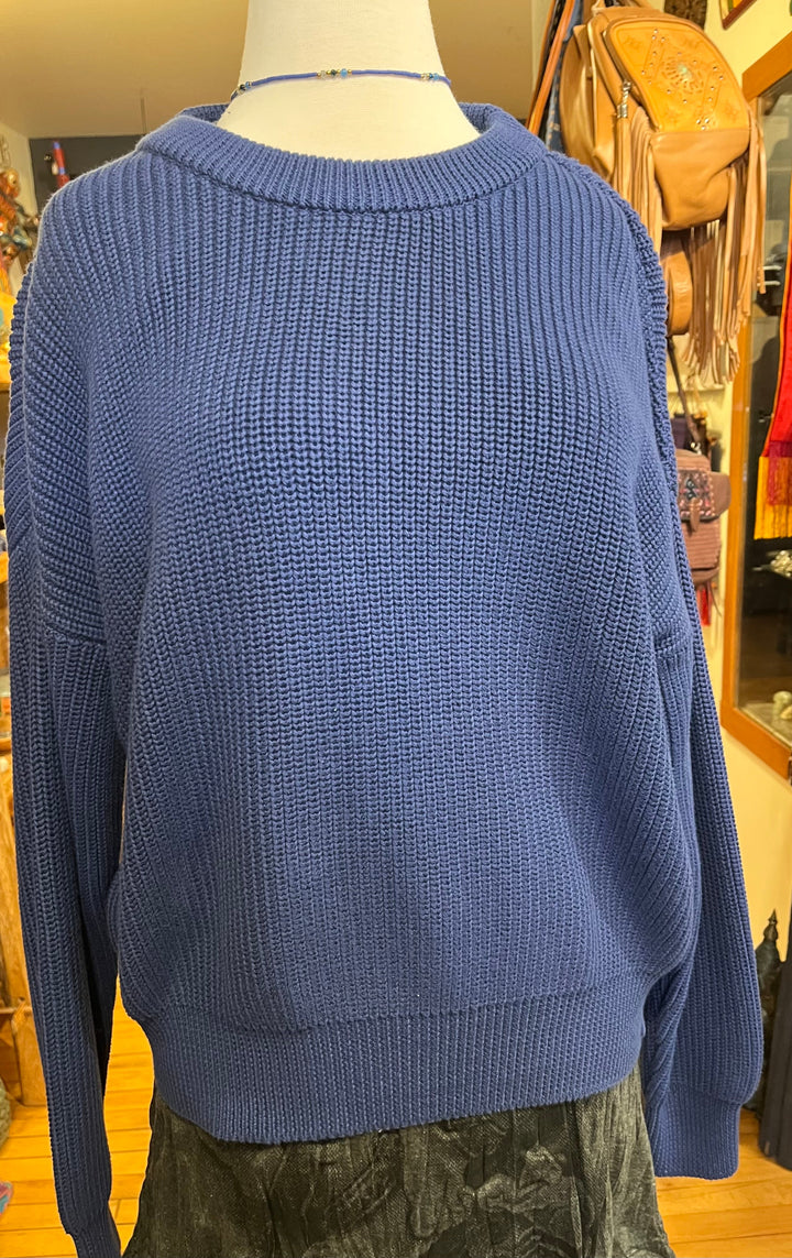 Organic Cotton Knitted Sweater ANKF5 - Floating Lotus