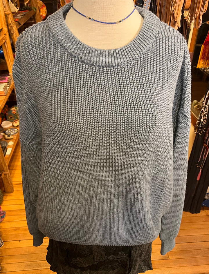 Organic Cotton Knitted Sweater ANKF5 - Floating Lotus
