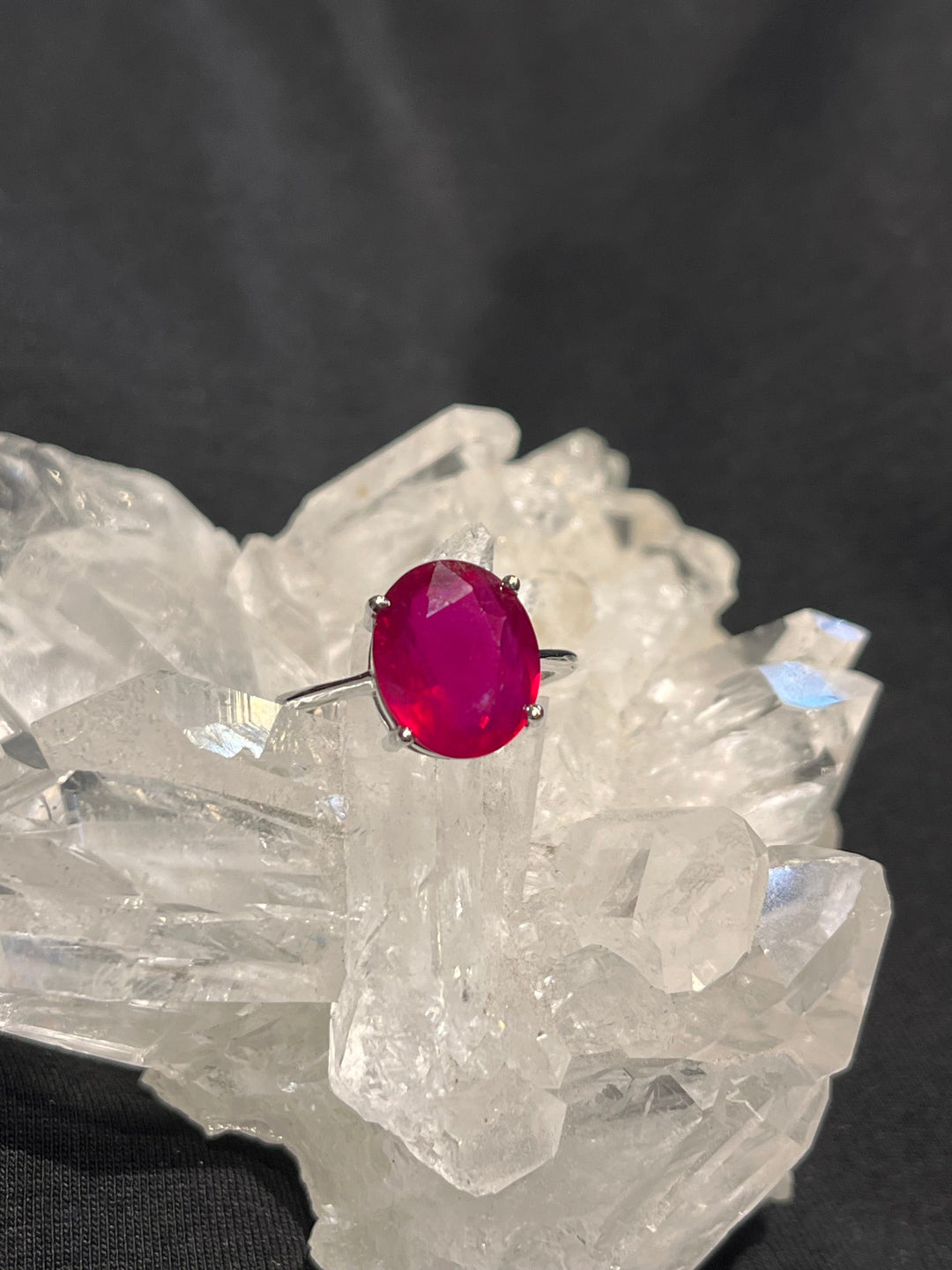 Precious Ruby Ring ￼ - Floating Lotus