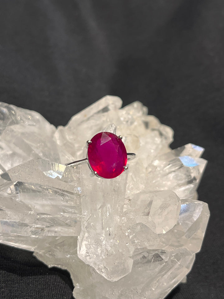 Precious Ruby Ring ￼ - Floating Lotus