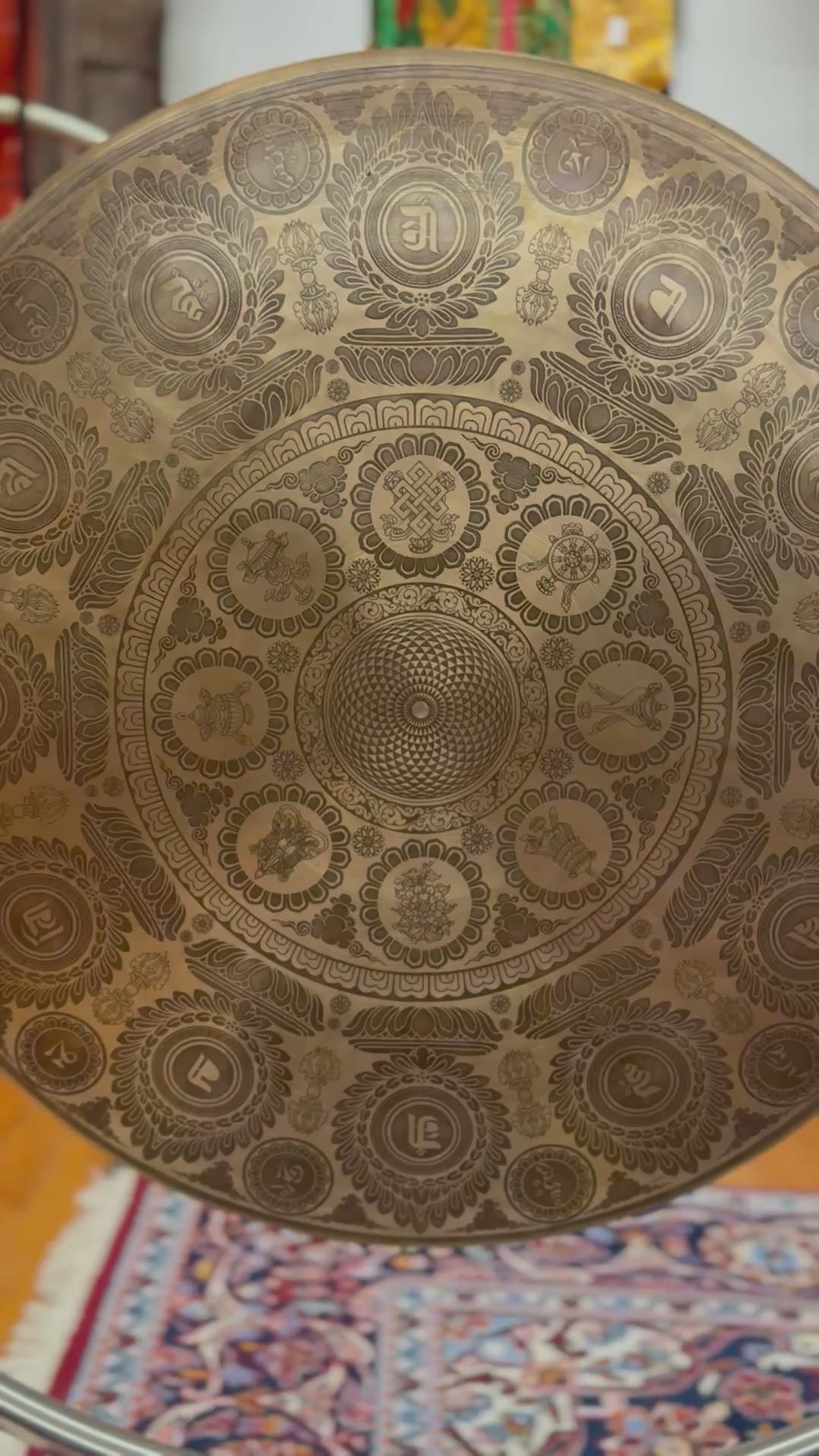 Large Flower of Life Mandala Gong