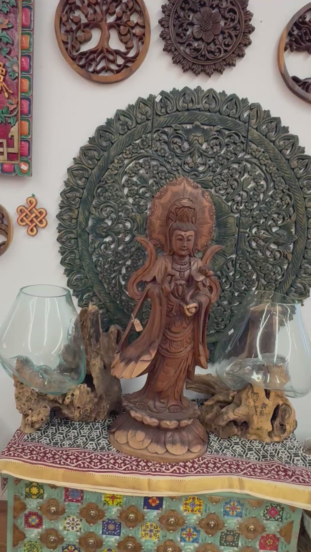 QuanYin Lotus Statue