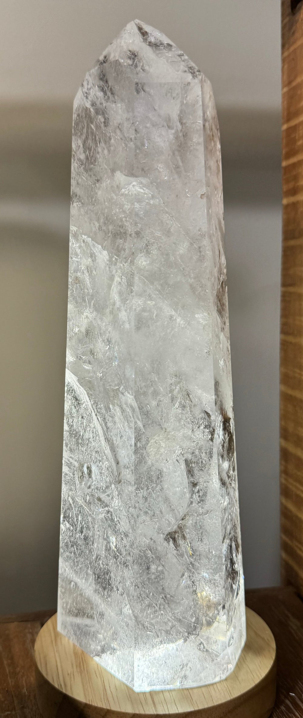 Quartz Crystal Point - Floating Lotus
