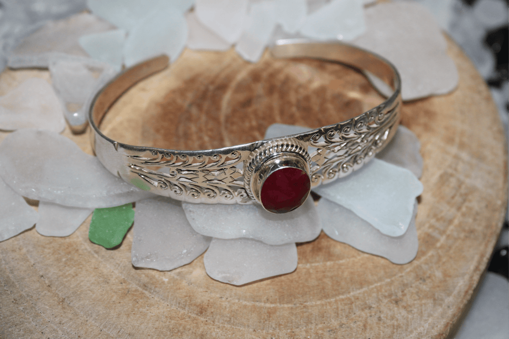 Ruby Bracelet - Floating Lotus
