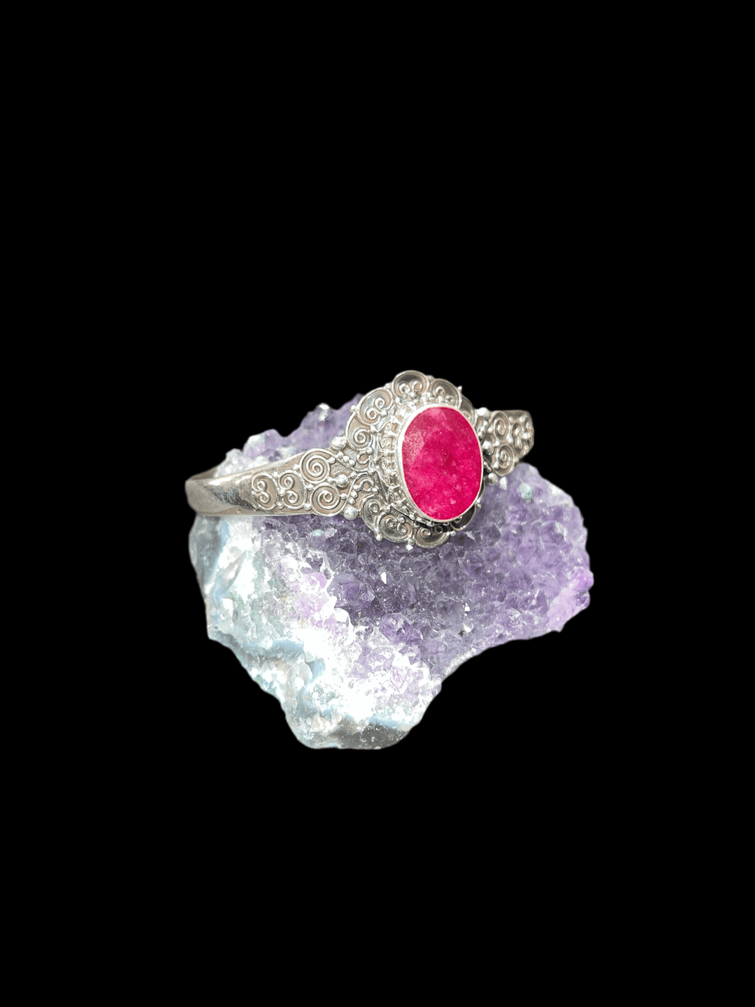 Ruby Bracelet - Floating Lotus