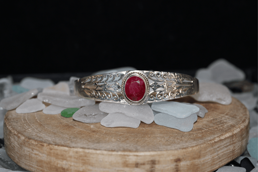 Ruby Bracelet - Floating Lotus