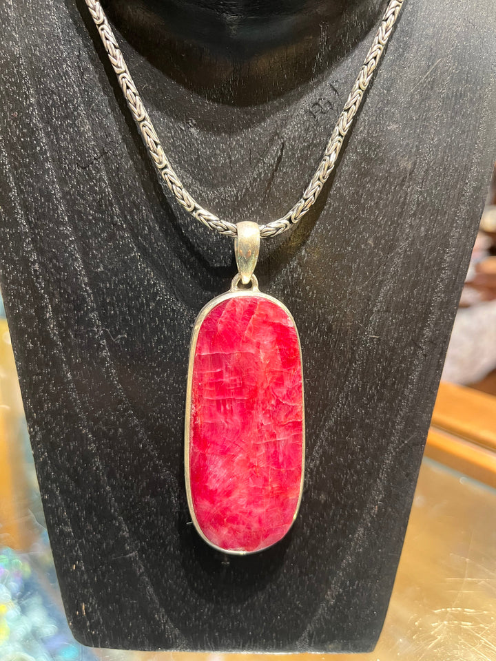 Ruby Pendant - Floating Lotus