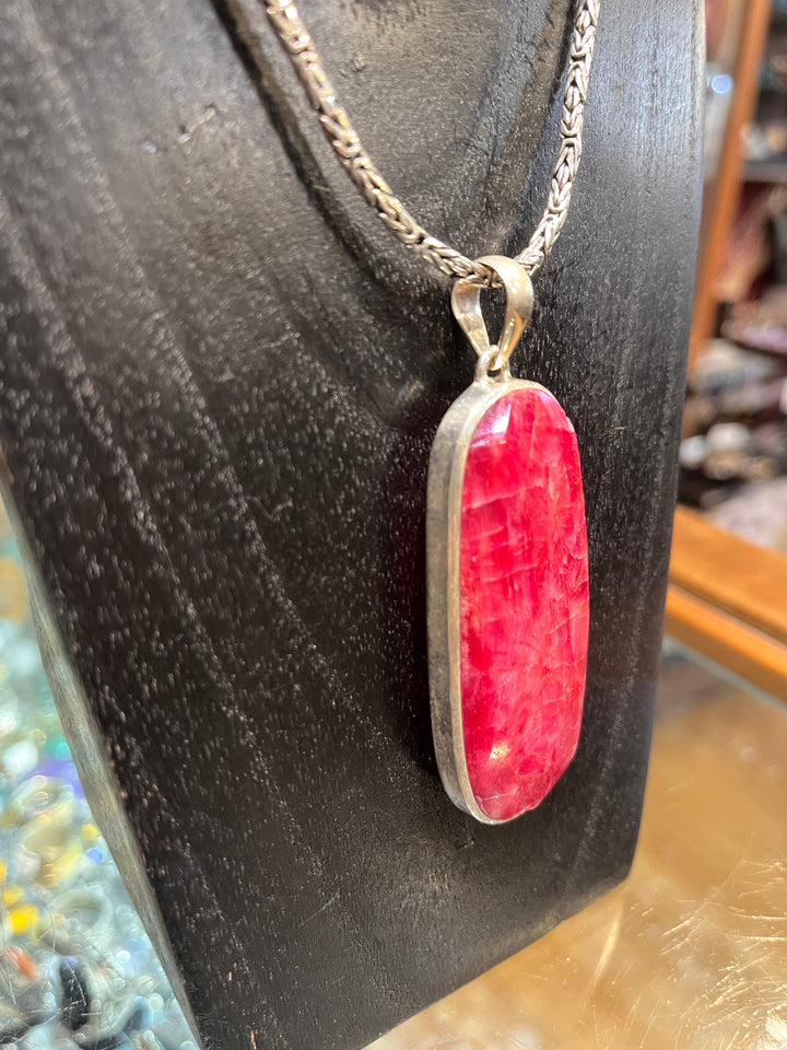 Ruby Pendant - Floating Lotus
