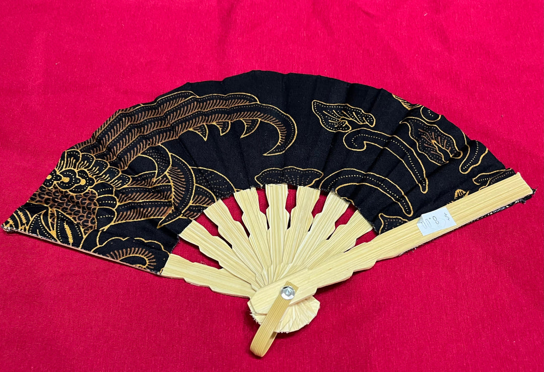 Small Cotton Fan - Floating Lotus