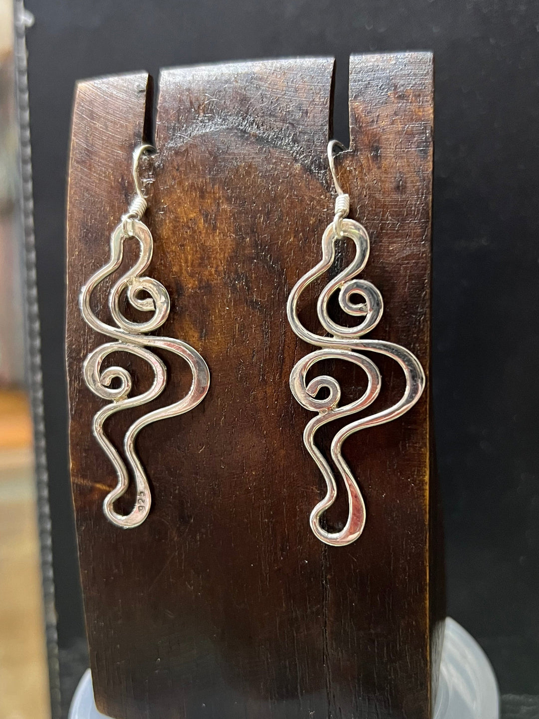 Sterling Silver Swirl Earrings