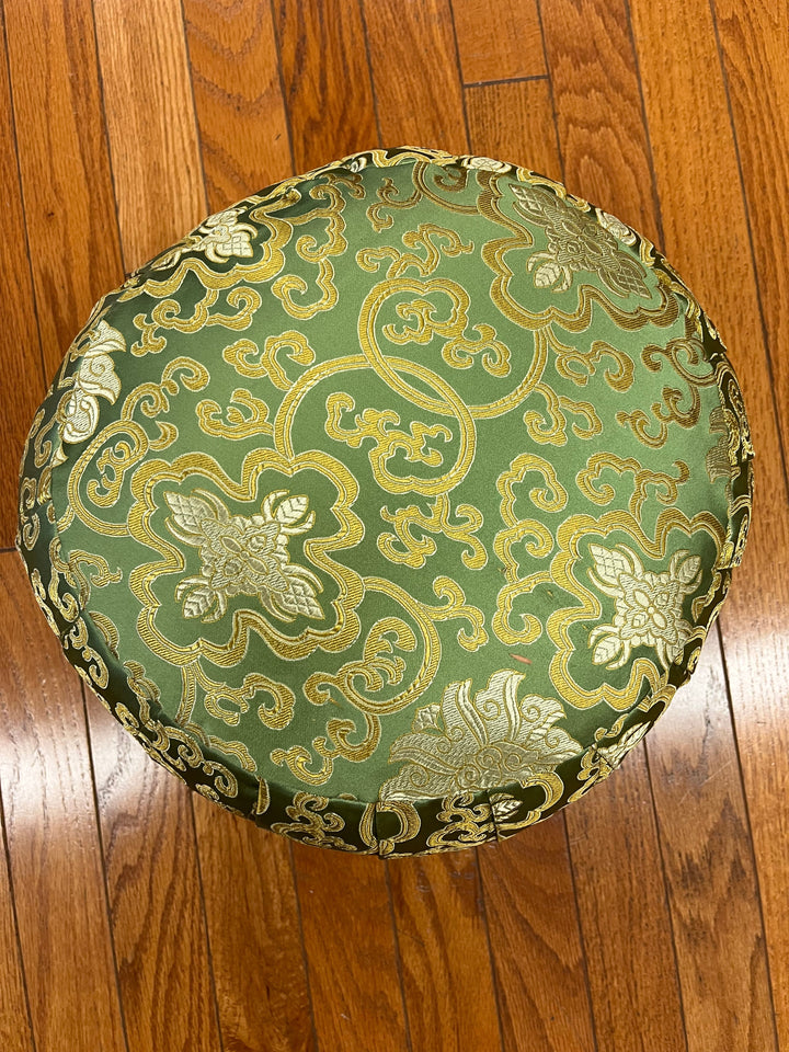 Tibetan Silk Meditation Cushion - Floating Lotus