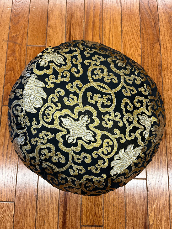 Tibetan Silk Meditation Cushion - Floating Lotus