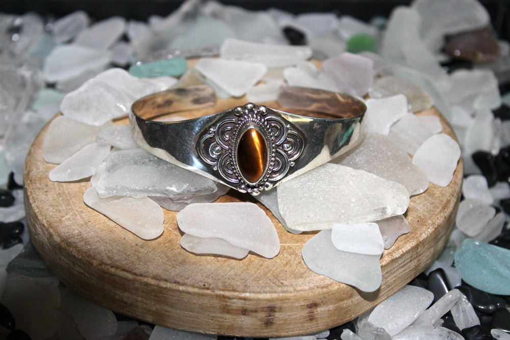 Tigers Eye Bracelet - Floating Lotus