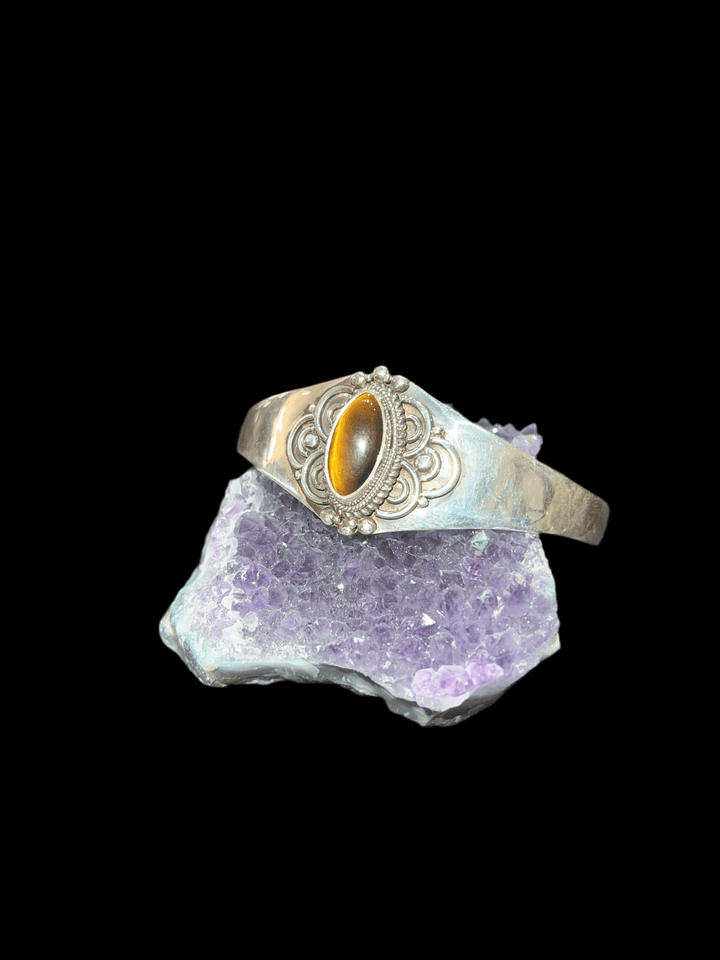 Tigers Eye Bracelet - Floating Lotus