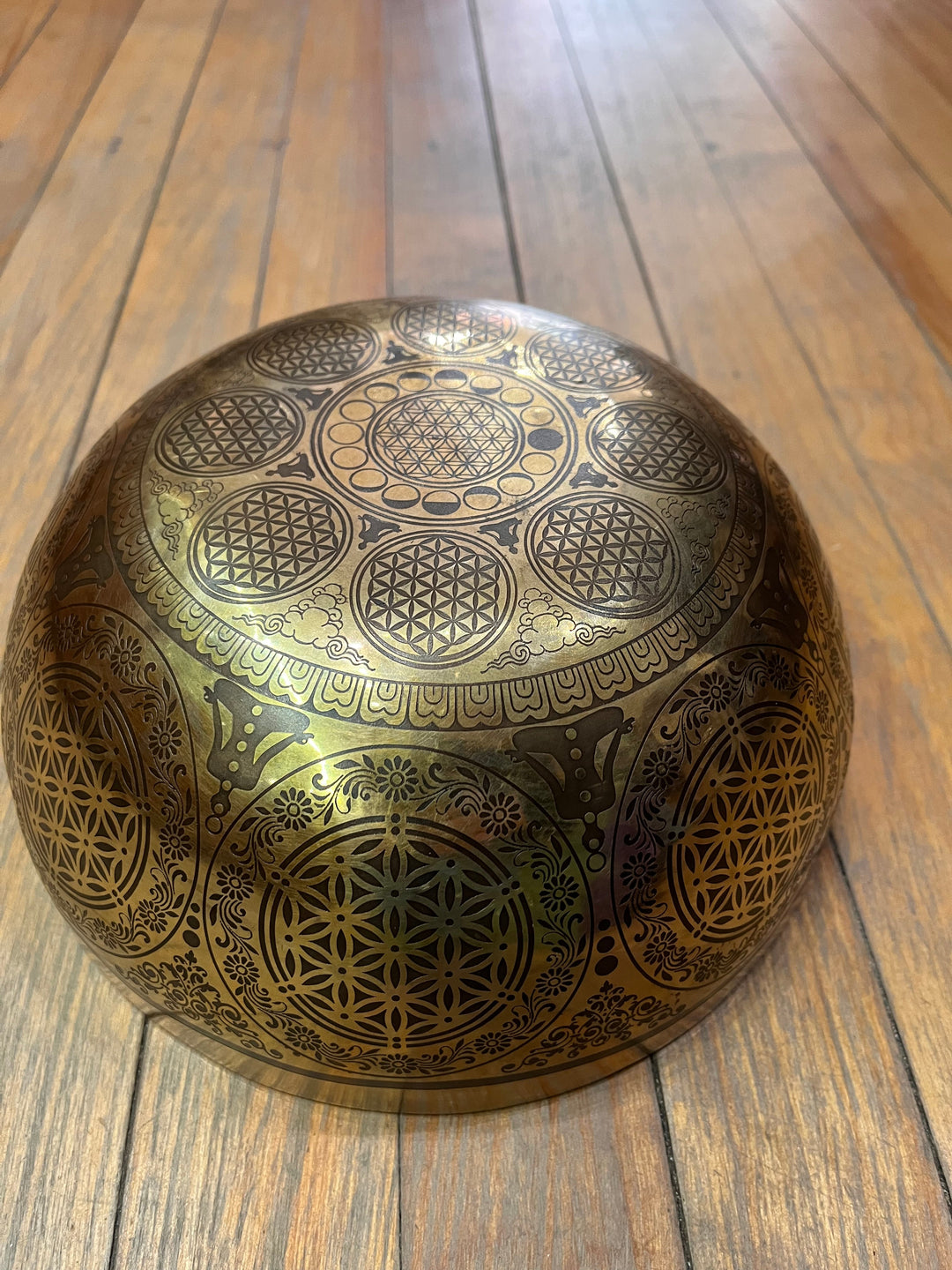 Tree of Life Sacred Mandala Solar Plexus Singing Bowl - Floating Lotus