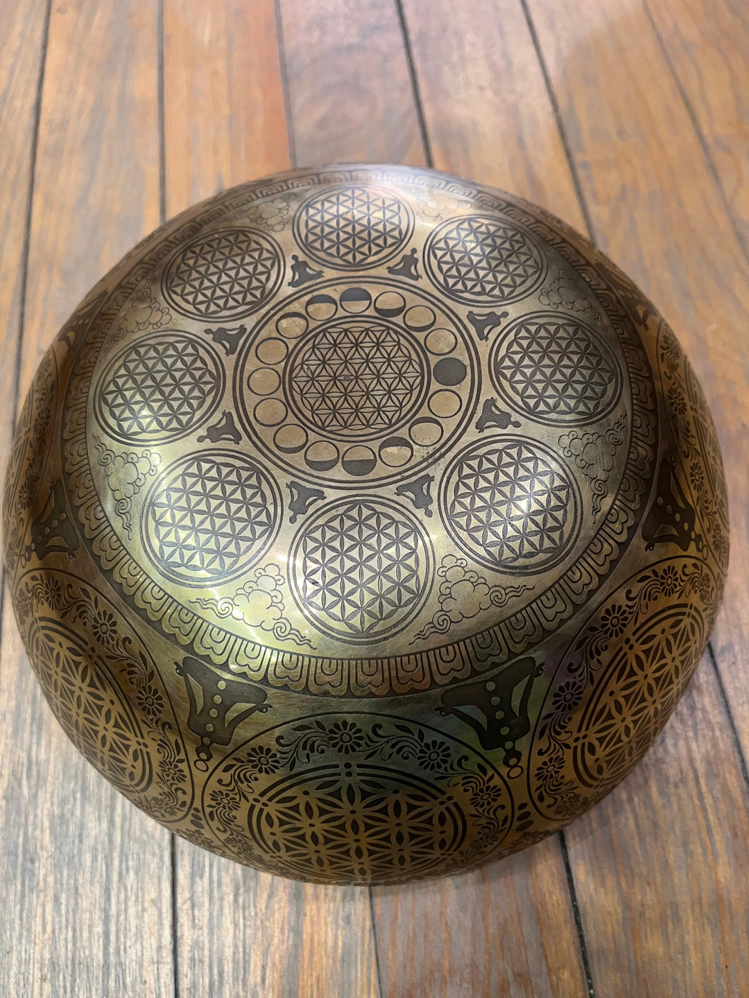 Tree of Life Sacred Mandala Solar Plexus Singing Bowl - Floating Lotus