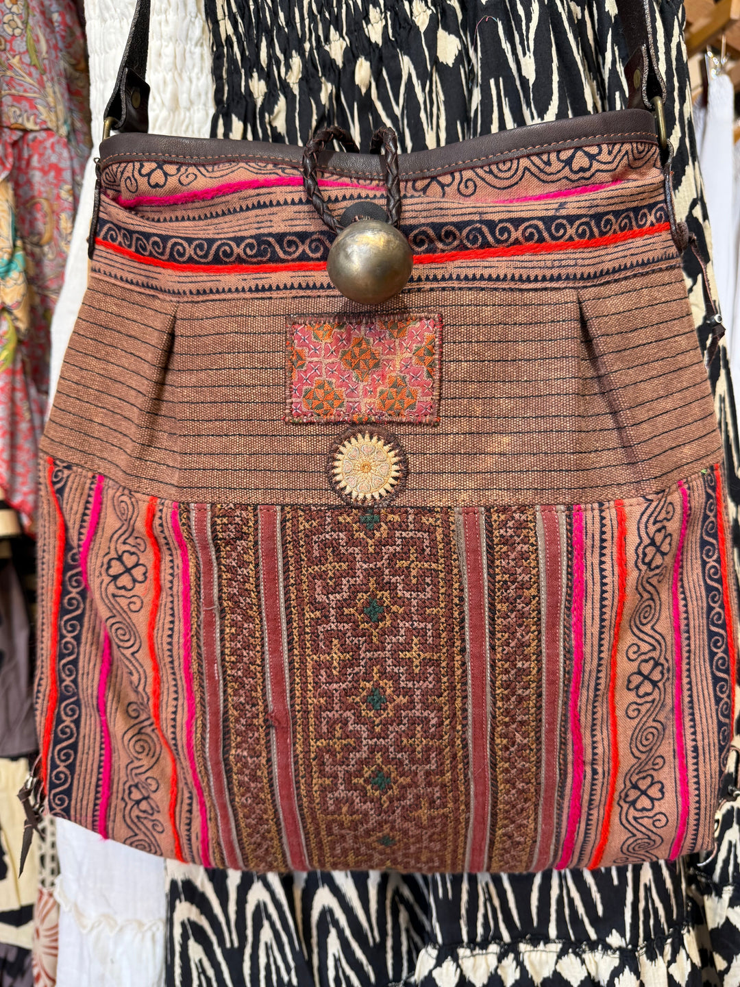 Tribal Thai Handbag - Floating Lotus